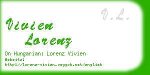 vivien lorenz business card